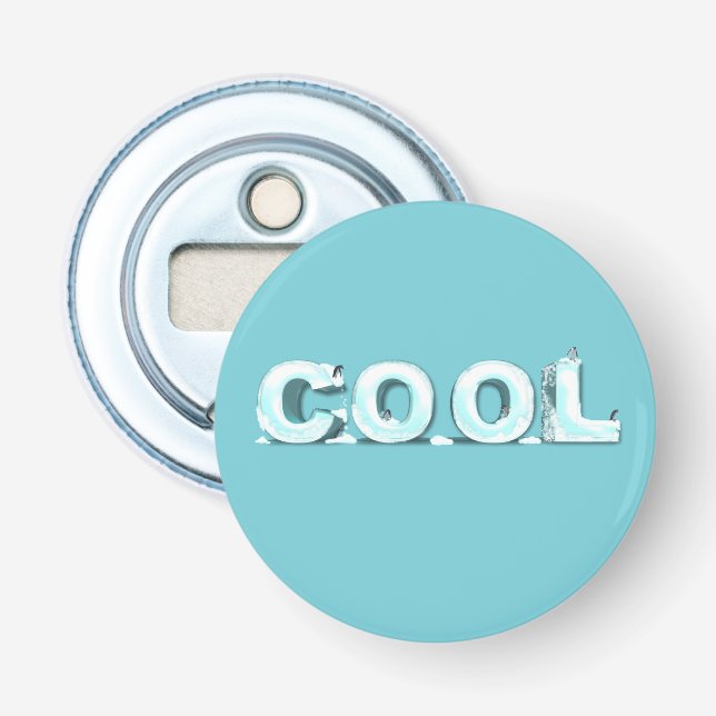 Cool Penguins Bottle Opener (Front)
