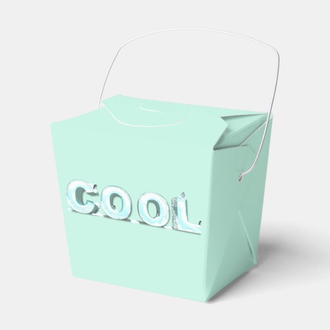 Cool Penguins Favor Boxes (Front Side)