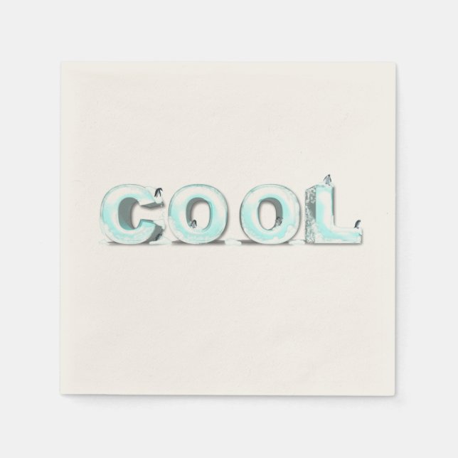 Cool Penguins Napkins (Front)