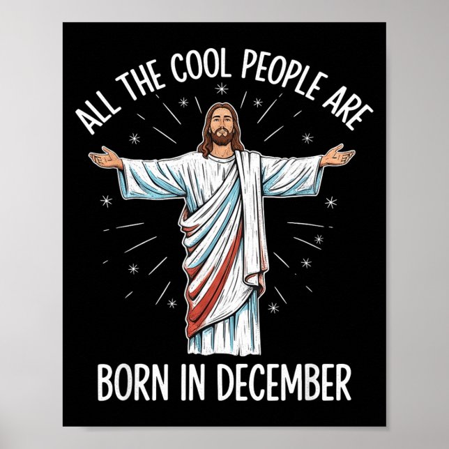 Cool People December Birthday Sritual Theme  Poster (Front)
