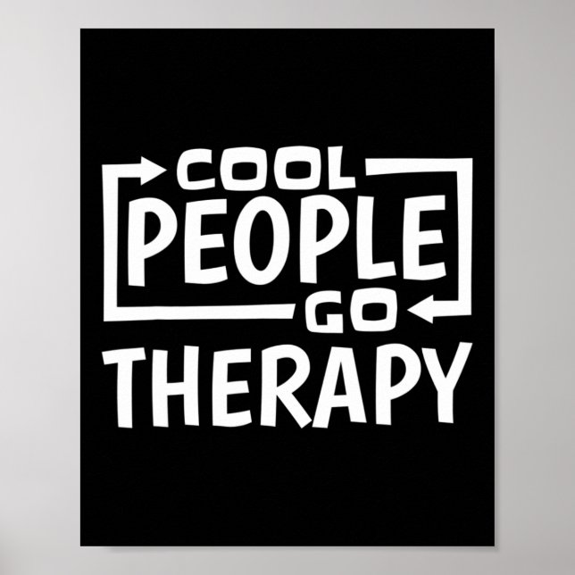 Cool People Go Therapy  Poster (Front)