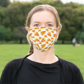 Cool Pepperoni Pizza Pattern Adult Cloth Face Mask (Outside)