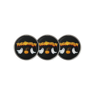 Cool Perfect Awesome Black Halloween Ghost Pumpkin Golf Ball Marker
