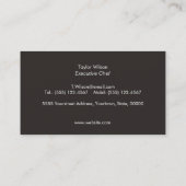 Cool Personal Chef Knife Logo White Catering Business Card (Back)