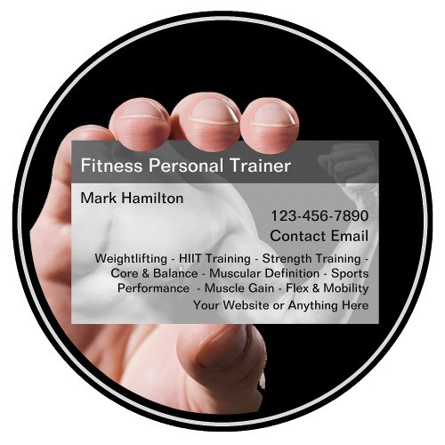 Cool Personal Trainer Business Cards