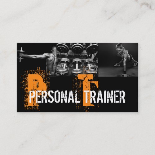 Cool Personal Trainer Gym Fitness Business Card