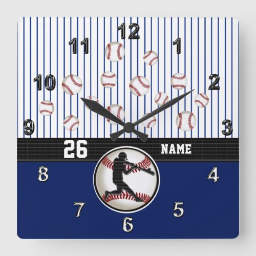 Cool Personalized Baseball Clock with Your Text