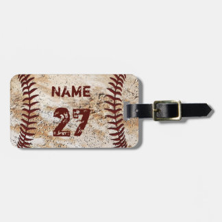 Cool Personalized Baseball Luggage Tags Your Text