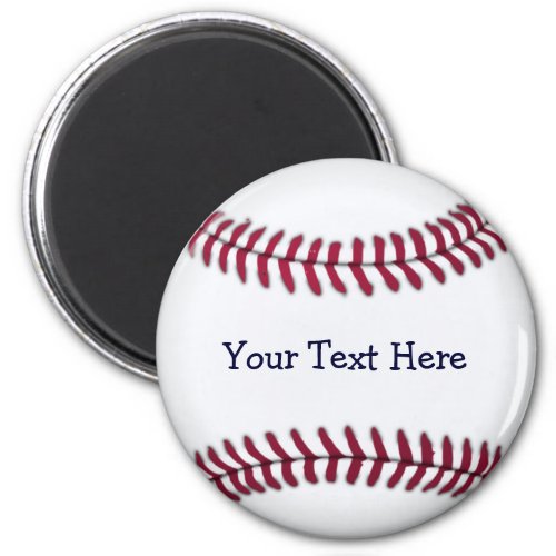 Cool Personalized Baseball Magnet