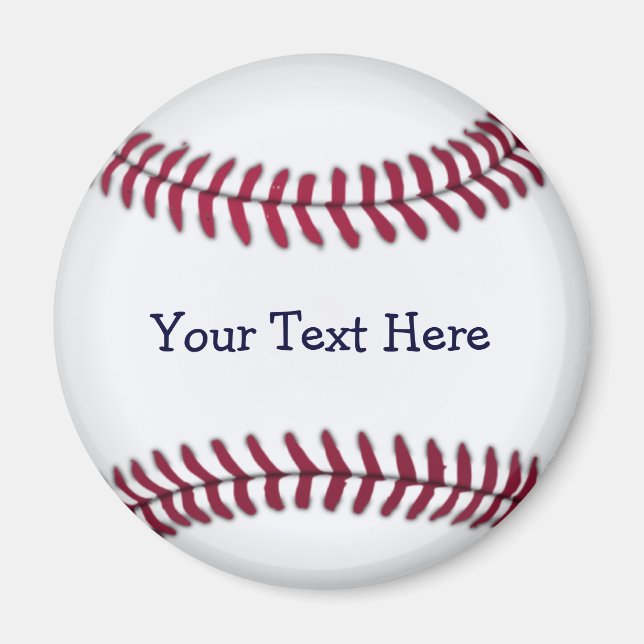 Cool Personalized Baseball Magnet (Front)