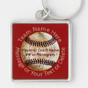 Cool Personalized Baseball Team Gifts, Keychains