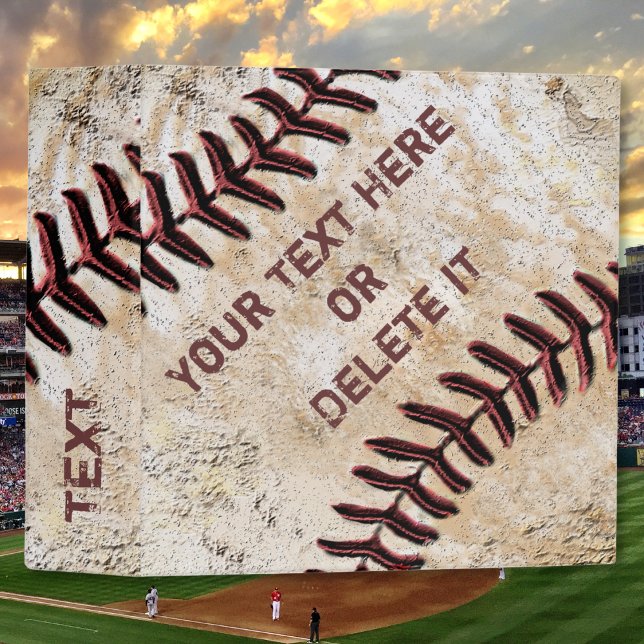 Cool PERSONALIZED Baseball Three Ring Binder (Baseball Binder. Baseball Cards Binder. Personalized, Baseball Christmas Gift Ideas for players.)