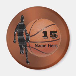 Cool Personalized Basketball Magnets for Boys Team