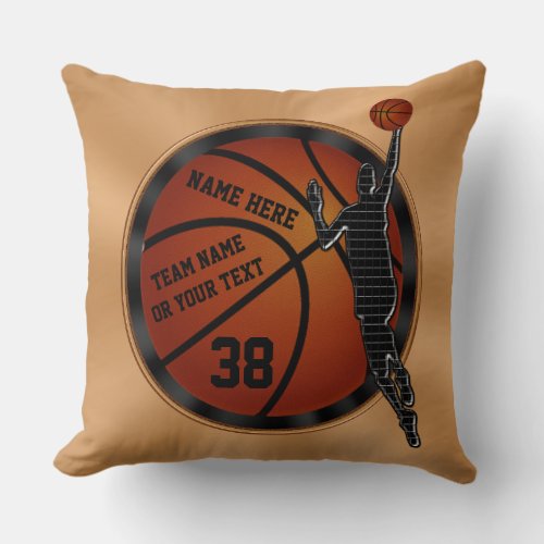 Cool Personalized Basketball Senior Night Ideas Throw Pillow