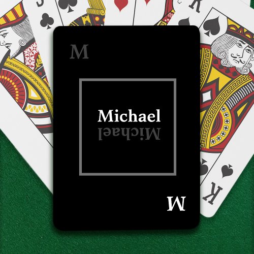 Cool Personalized BLACK Poker Cards