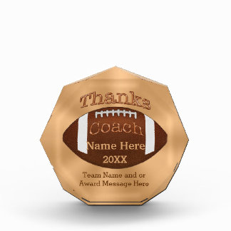 Cool Personalized Football Coach Gifts Award
