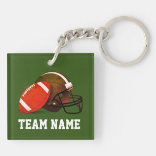 Cool Personalized football Team Keychain