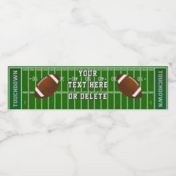 Cool Personalized Football Water Bottle Labels