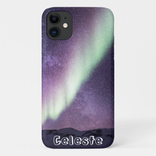 Cool Personalized Galaxy Mountian Scenery iPhone 11 Case