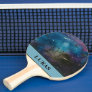 Cool Personalized Galaxy Watercolor Outer Space  Ping Pong Paddle