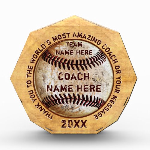 Cool Personalized Gift Ideas for Baseball Coaches