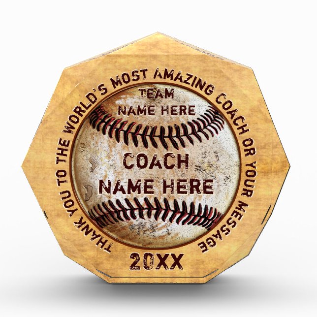 Cool Personalized Gift Ideas for Baseball Coaches (Front)