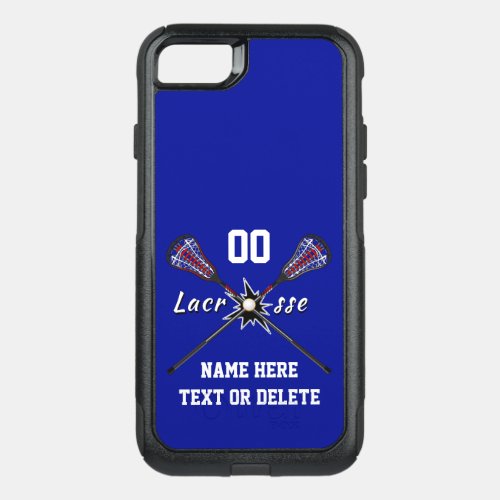 Cool Personalized Lacrosse Phone Case Your Colors OtterBox Commuter iPhone SE87 Case