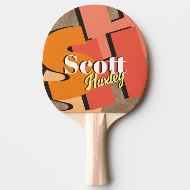 Cool Personalized Ping Pong Paddle (Front)