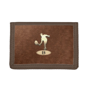 Cool Personalized Shiny Tennis Fan Wallet