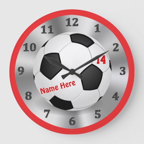 Cool Personalized Soccer Clock for Soccer Bedrooms