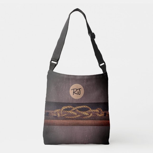 Cool Personalized Tote with Rope Decor (Front)