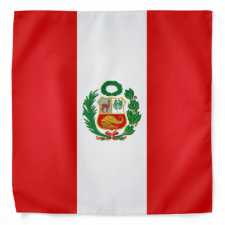 Cool Peru Flag Fashion Bandana