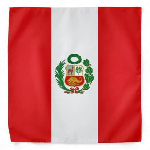 Cool Peru Flag Fashion Bandana