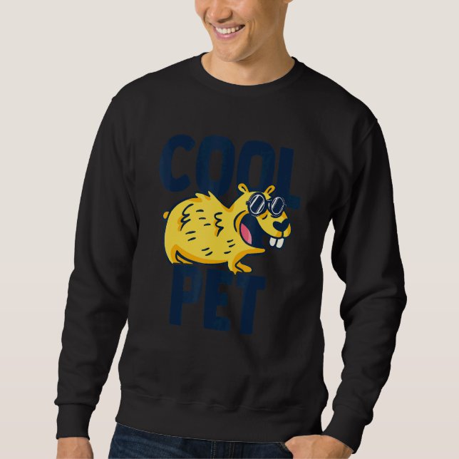Cool Pet Graphic Guinea Pig Owner Pet Cavy Animal  Sweatshirt (Front)