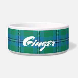 Cool Pets Scottish Clan Irvine Irwin Tartan Bowl