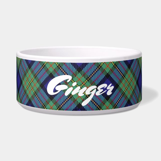 Cool Pets Scottish Clan MacLaren Tartan Bowl (Front)