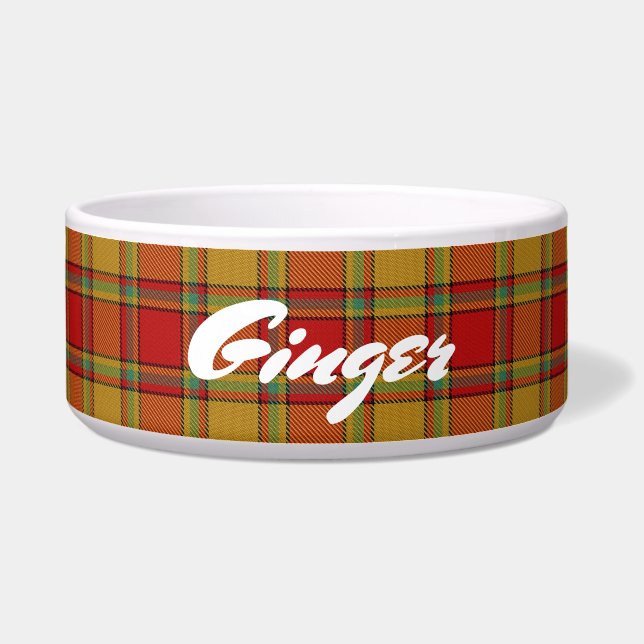 Cool Pets Scottish Clan Scrymgeour Tartan Bowl (Front)