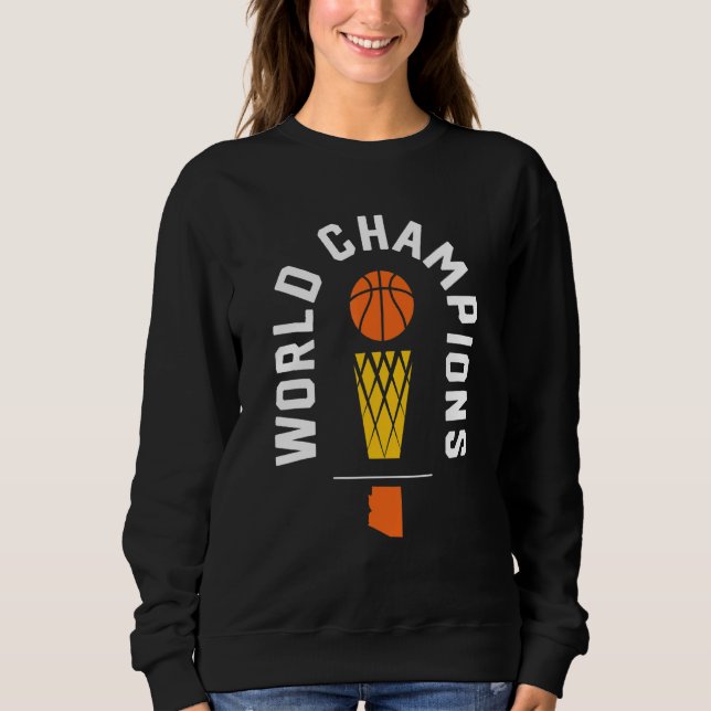 Cool Phoenix Basketball Champions Az Sweatshirt (Front)