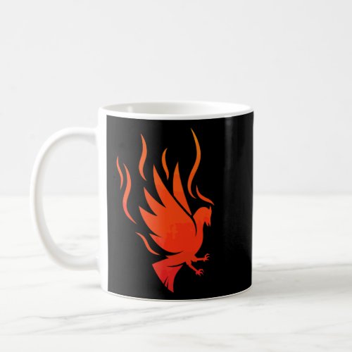 Cool Phoenix Mythologist Firebird Rising Bird Flam Coffee Mug