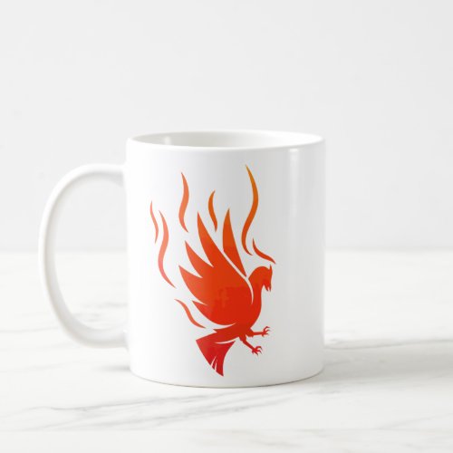 Cool Phoenix Mythologist Firebird Rising Bird Flam Coffee Mug