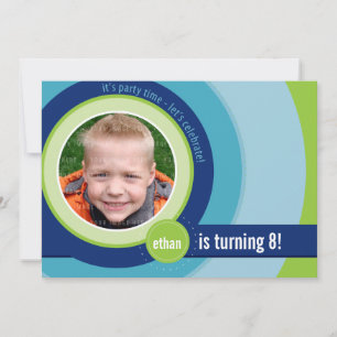 COOL PHOTO BIRTHDAY INVITES :: circular 4L