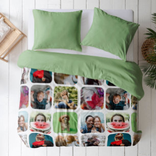Cool Photo Collage pattern Duvet Cover