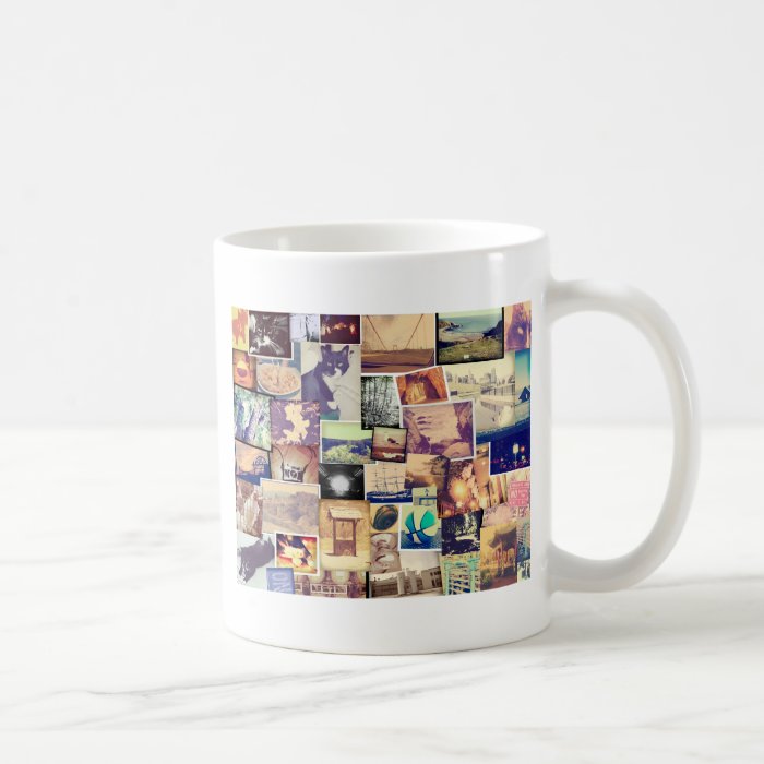 Cool Photo Filter Hipster Collage Mugs