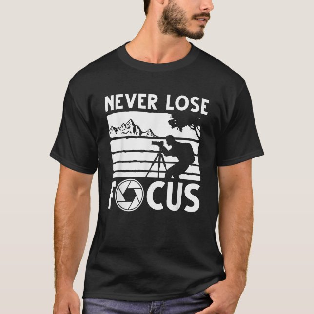 Cool Photographer Art For Men Women Photography Ca T-Shirt (Front)