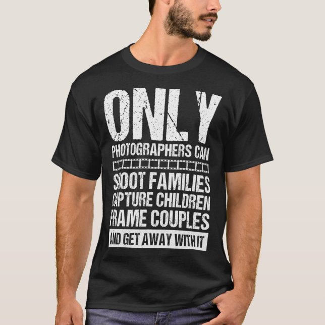 Cool Photographer For Men Women Photography Camera T-Shirt (Front)