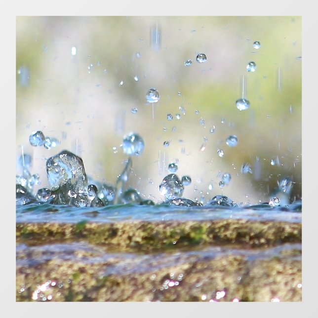 Cool photography beautiful rain drops cute art wall decal  (Front)