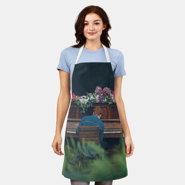 Cool Piano Artwork Apron (Worn)