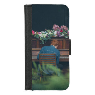 Cool Piano Artwork iPhone 8/7 Wallet Case