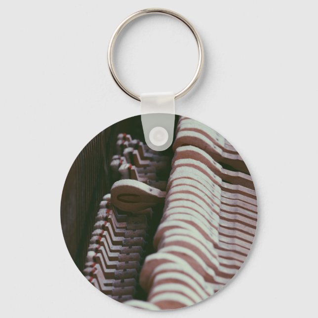 Cool Piano Artwork Keychain (Front)