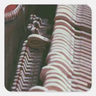 Cool Piano Artwork Square Sticker